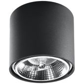 Soll SOL0697 Plafondlamp Tube zwart 12cm