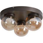Searchlight SL-10323-3BZ Plafondlamp Solis champagneglas 40cm