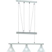Trio  3751031-07-TR Hanglamp Stamina staal 66cm