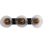 Searchlight SL-24122-3BK Plafondlamp Sunbeam amber 52cm
