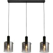 Searchlight SL-88912-3BK Hanglamp Zweden zwart 101cm