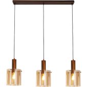 Searchlight SL-88912-3MO Hanglamp Zweden mokka 101cm