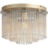 Searchlight SL-55620-320CP Plafondlamp Swizzle goud 32cm