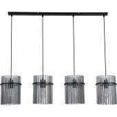 Searchlight SL-55620-4SM Hanglamp Swizzle zwart 111cm