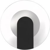 Searchlight SL-95410BK Wandlamp Target zwart 23cm