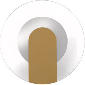 Searchlight SL-95410GO Wandlamp Target goud 23cm