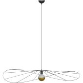 Thoro SOLTH.012CZ Hanglamp Eskola zwart 140cm