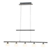 Brilliant G70573/15-BR Hanglamp Tonja chroom 98cm