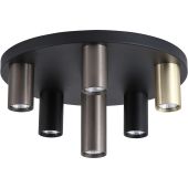 Searchlight SL-50570-6BK Plafondlamp Tubes zwart 40cm