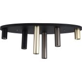 Searchlight SL-50571-6BK Plafondlamp Tubes zwart 80cm